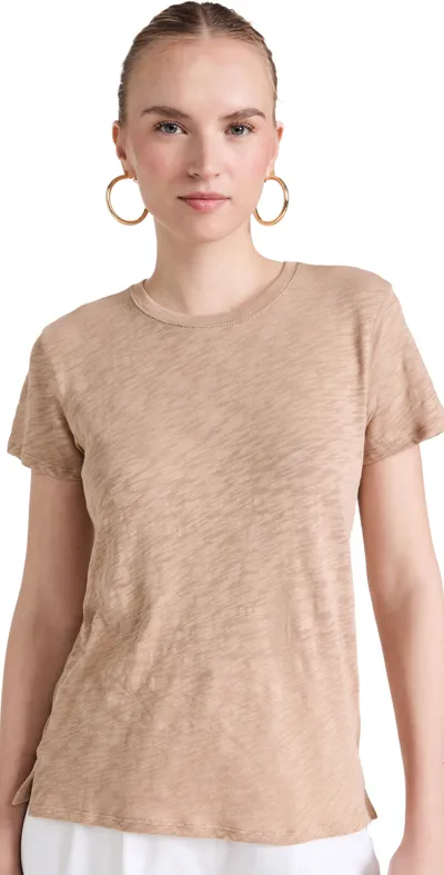 Atm Anthony Thomas Melillo Schoolboy Short Sleeve Tee In Camel