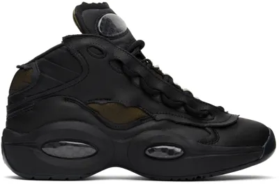 Maison Margiela Black Reebok Classics Edition Question Memory Of Sneakers In T8103 Black