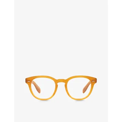 Oliver Peoples Ov5413u Semi Matte Amber Tortoise Glasses In Brown