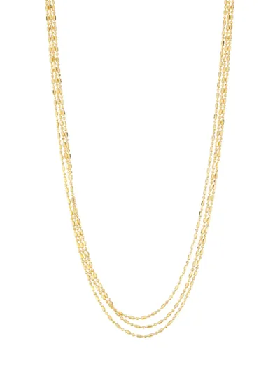 Zoë Chicco 14k Yellow Gold Three-strand Beaded Necklace