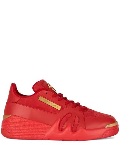 Giuseppe Zanotti Talon Low-top Sneakers In Red