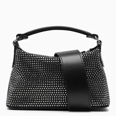 Liu •jo Mini Hobo Bag Black With Strass