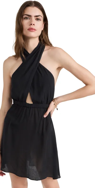 Playa Lucila Halter Dress In Black