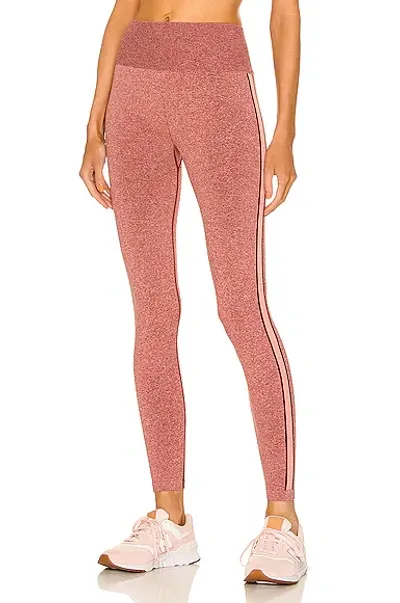 The Upside Sierra Dance Striped-trim High-rise Stretch-woven Leggings In Pink