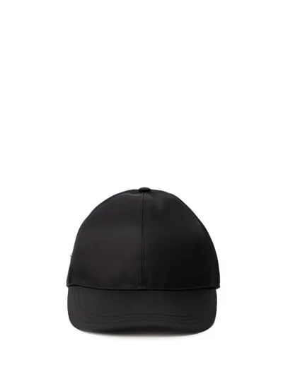 Prada `re-nylon` Baseball Cap In Nero