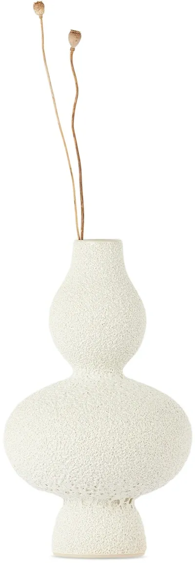 Marloe Marloe Off-white Twiggie Vase In Lava / Bone