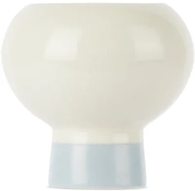 Marloe Marloe Off-white Mini Bobby Candle In Leather / Amber