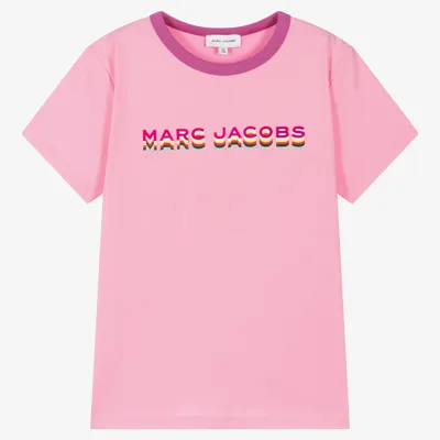 The Marc Jacobs Marc Jacobs Teen Girls Pink Logo T-shirt