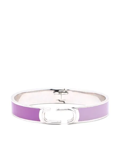 Marc Jacobs Hinge Bangle Bracelet In Purple