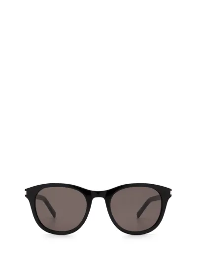 Saint Laurent Eyewear Round Frame Sunglasses In Black