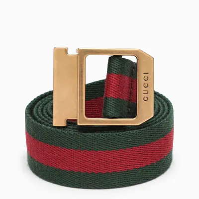 Gucci Green And Red Belt