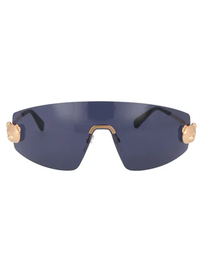 Moschino Eyewear Oversized Sunglasses In Gold