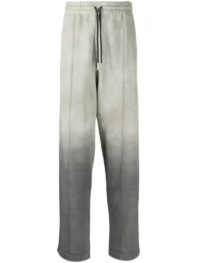 Roberto Cavalli Tie Dye-print Track Pants In Green