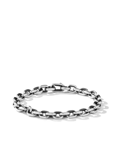 David Yurman 7.5mm Deco-link Bracelet In Silver