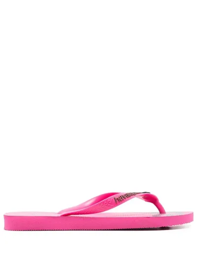 Rotate Birger Christensen The Havaianas X Rotate Flip Flop In Fuchsia