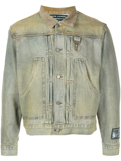 Reese Cooper Washed Denim Jacket In Blau