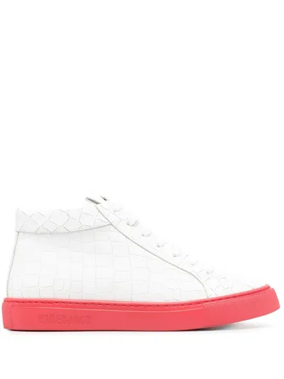 Hide & Jack Tosh Crocodile High-top Sneakers In Weiss