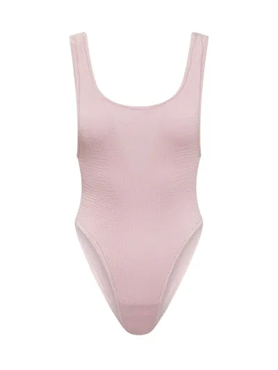 Reina Olga Ruby Stretch Design Sleeveless Swimsuit In Pink