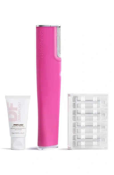 Dermaflash Luxe+ Sonic Dermaplaning & Peach Fuzz Removal In Pop Pink