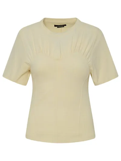 Isabel Marant Cotton Zazie T-shirt In Light Yellow