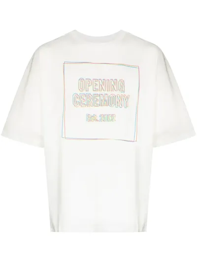 Opening Ceremony Logo-print Short-sleeve T-shirt In White