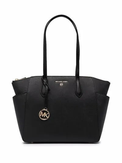 Michael Kors Mk Tote In Black