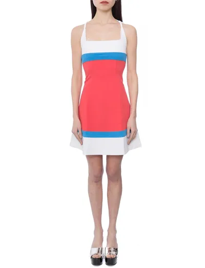 Dsquared2 Jersey Stretched Mini Dress In Multi