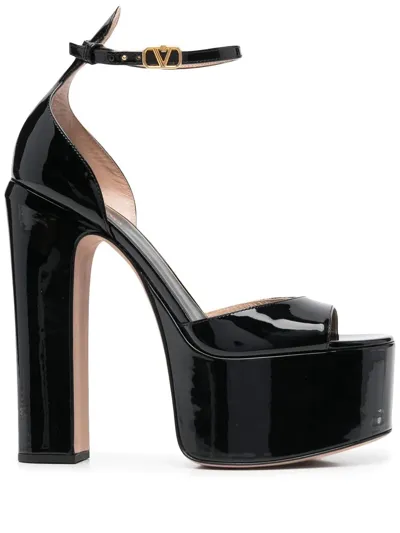 Valentino Garavani Platform Open-toe Sandals In Black