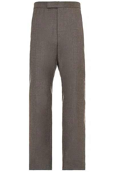 Thom Browne Classic Backstrap Skinny Trouser In Grey