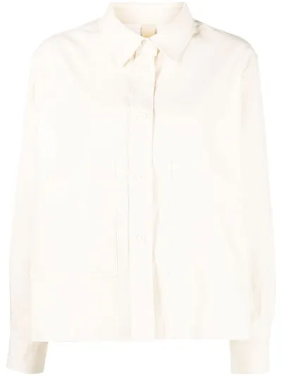 Margaret Howell Swing Long-sleeve Shirt In Neutrals