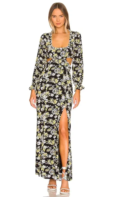 Majorelle Leona Maxi Dress In Black