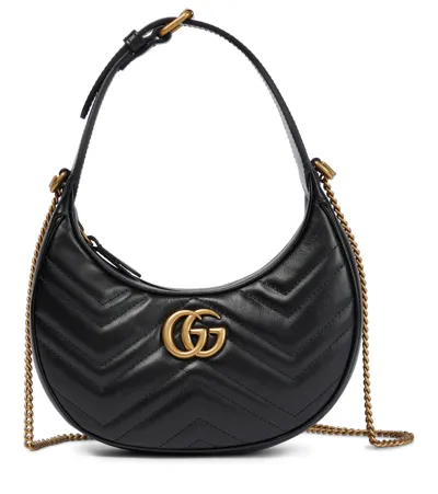 Gucci Gg Marmont Mini Shoulder Bag In Nero/nero