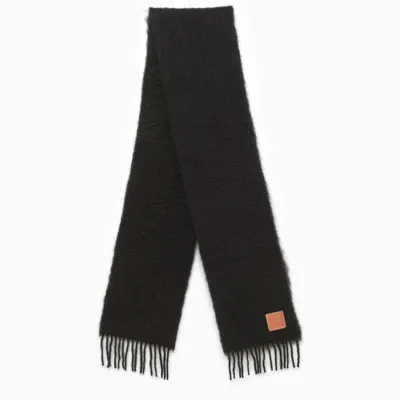 Loewe Black Mohair Scarf