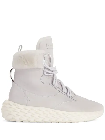 Giuseppe Zanotti Urchin Hi-top Sneakers In Grey