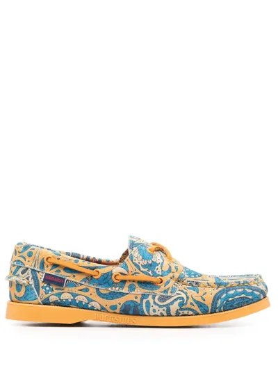 Sebago Paisley Dockside Boat Shoes In Gelb