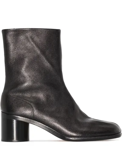 Maison Margiela Tabi-toe Ankle Boots In Black