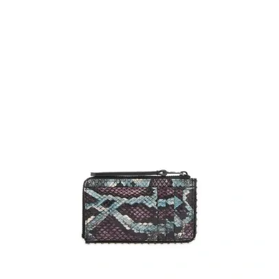 Zadig & Voltaire Wild Embossed Leather Card Holder