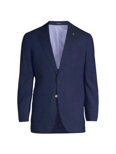 Peter Millar Excursionist Flex Water Resistant Wool & Silk Sport Coat In Navy