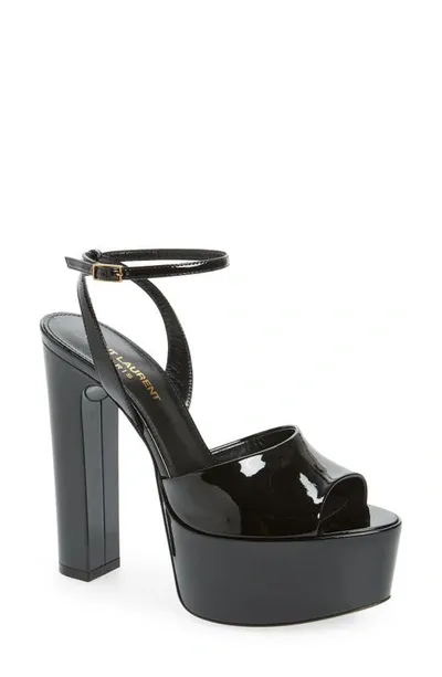 Saint Laurent Sexy 95 Sandals In Black