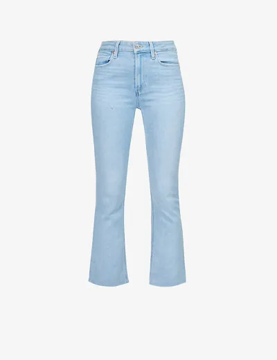 Paige Vintage Colette Flared-leg High-rise Stretch-denim Jeans In Park Ave