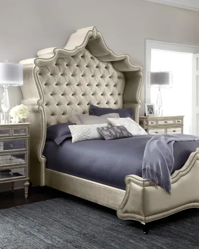 Haute House Antoinette California King Bed In Champagne