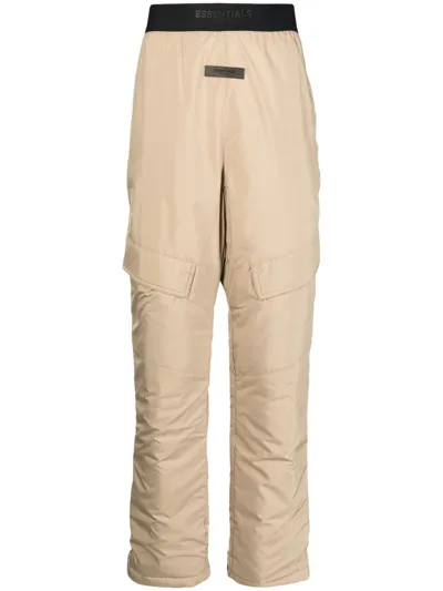 Essentials Storm Straight-leg Trousers In Braun