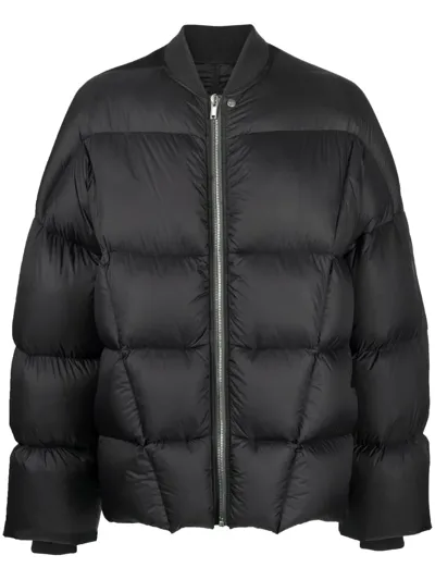 Rick Owens Black Oversized Padded Jacket