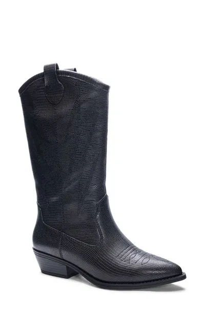 Dirty Laundry Josea Cowboy Boot In Black