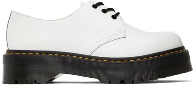 Dr. Martens' White Smooth 1461 Platform Oxfords