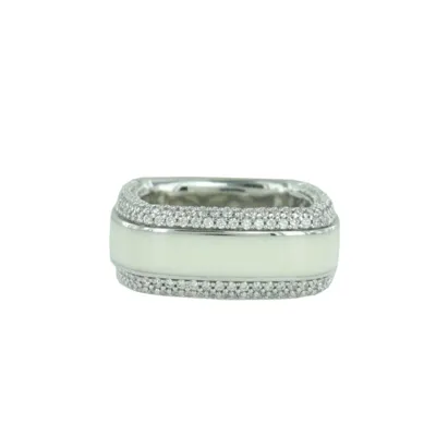 Pre-owned Esprit Collection Damen Ring Silber Zirkonia Algea Gr.17 Elrg92197a170