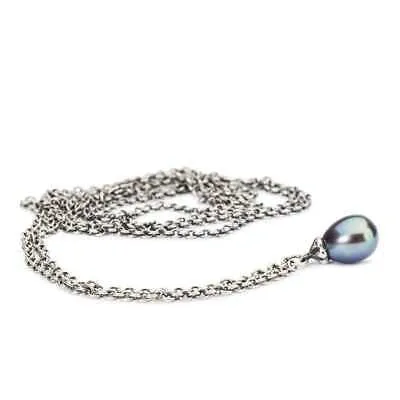 Pre-owned Trollbeads Original  Fantasy-kette Mit Pfauen Perle 110cm - Tagfa-00061