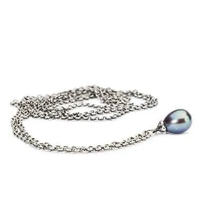 Pre-owned Trollbeads Original  Fantasy-kette Mit Pfauen Perle 90cm - Tagfa-00059