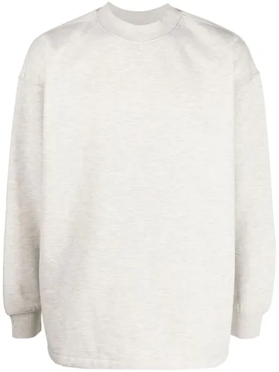 Essentials Off-white Relaxed Sweatshirt In Light Oatmeal