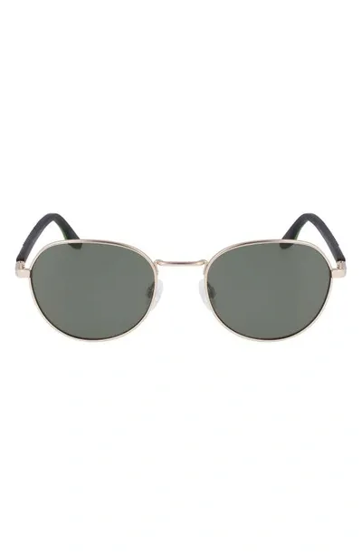 Converse North End 51mm Round Sunglasses In Satin Gold